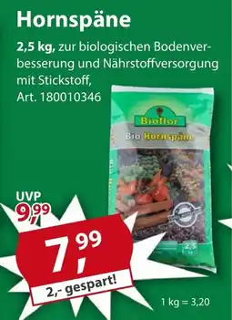 Sonderpreis Baumarkt Bioflor Hornspäne Angebot
