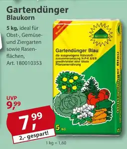 Sonderpreis Baumarkt Sonnenhof Gartendünger Blaukorn Angebot