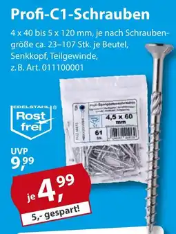 Sonderpreis Baumarkt Profi-C1-Schrauben Angebot