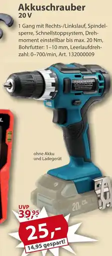 Sonderpreis Baumarkt GERMANIA Akkuschrauber 20 V Angebot
