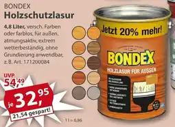 Sonderpreis Baumarkt BONDEX Holzschutzlasur Angebot