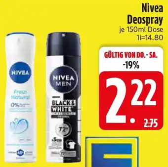 Edeka Nivea Deospray Angebot