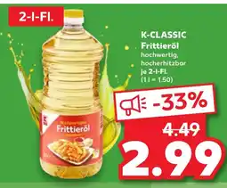 Kaufland K-classic frittieröl Angebot
