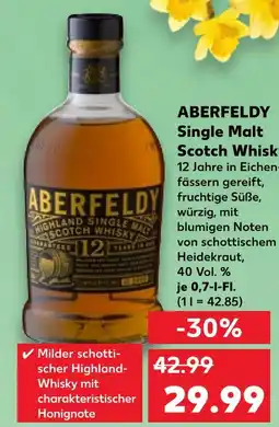 Kaufland Aberfeldy single malt scotch whisky Angebot