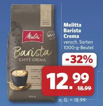 Combi Melitta barista crema Angebot