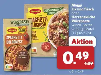 Combi Maggi fix und frisch oder herzensküche würzpaste Angebot