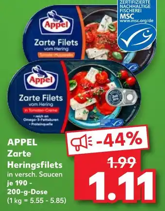 Kaufland Appel zarte heringsfilets Angebot