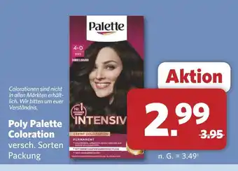 Combi Palette poly palette coloration Angebot
