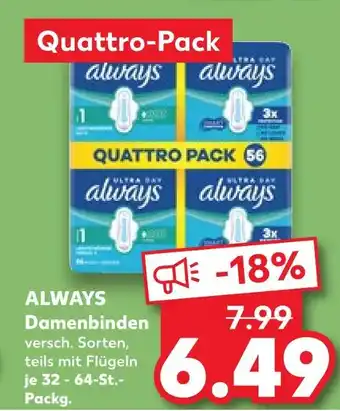 Kaufland Always damenbinden Angebot
