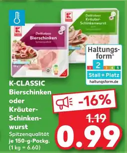 Kaufland K-classic bierschinken Angebot