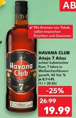 Kaufland Havana club añejo 7 años Angebot