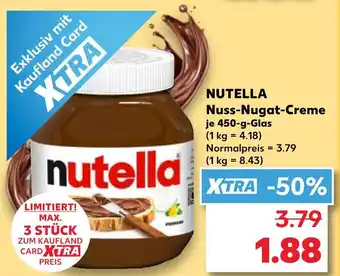 Kaufland Nutella nuss-nugat-creme Angebot