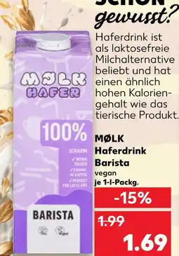 Kaufland Mølk haferdrink barista Angebot