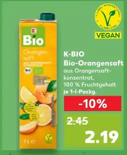Kaufland K-bio bio-orangensaft Angebot