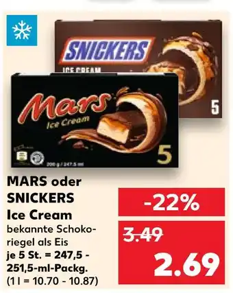 Kaufland Mars ice cream Angebot