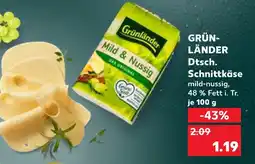 Kaufland Grünländer mild & nussig Angebot