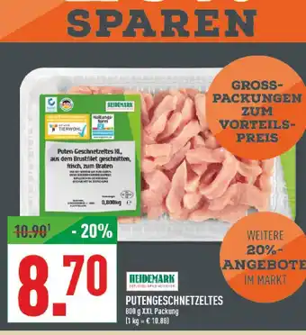 Marktkauf Heidemark putengeschnetzeltes Angebot
