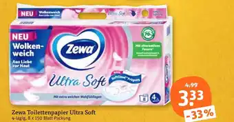 tegut Zewa toilettenpapier ultra soft Angebot