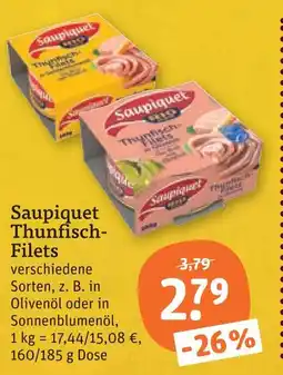 tegut Saupiquet thunfisch-filets in olivenöl Angebot