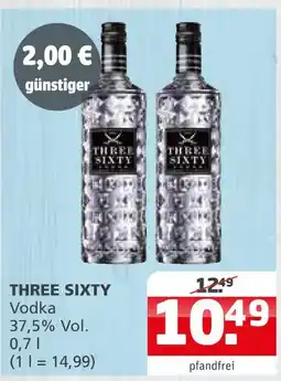 Getränke Quelle Three sixty vodka Angebot