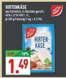 Marktkauf Gut & günstig hirtenkäse Angebot