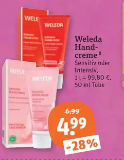 tegut Weleda handcreme sensitiv Angebot