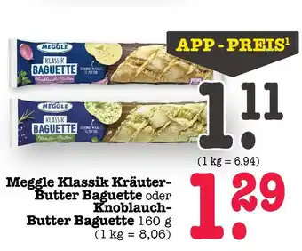 E-Center Meggle klassik kräuter-butter baguette Angebot