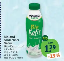 tegut Andechser natur bio-kefir mild Angebot