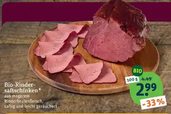 tegut Bio-rindersaftschinken Angebot