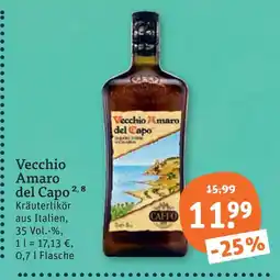 tegut Vecchio amaro del capo kräuterlikör Angebot