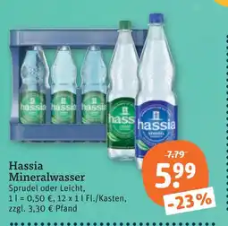 tegut Hassia mineralwasser sprudel Angebot