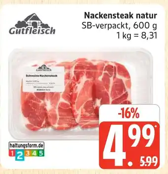 Marktkauf Gutfleisch nackensteak natur Angebot