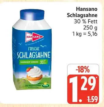 Marktkauf Hansano schlagsahne Angebot