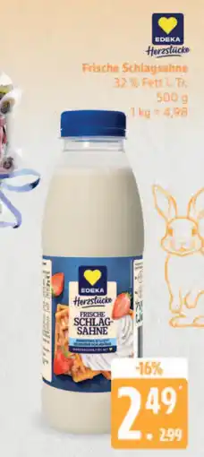 Marktkauf Edeka herzstücke frische schlagsahne Angebot