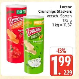 Marktkauf Lorenz crunchips stackers paprika Angebot