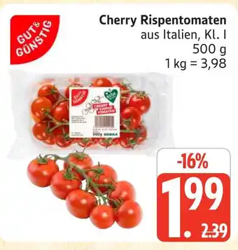Marktkauf Gut & günstig cherry rispentomaten Angebot