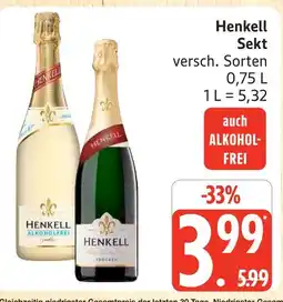 Marktkauf Henkell alkoholfrei Angebot