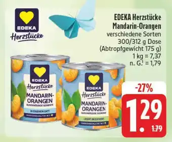 E-Center Edeka herzstücke mandarin-orangen Angebot