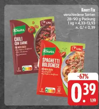 E-Center Knorr chili con carne Angebot