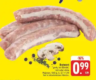 E-Center Bratwurst Angebot