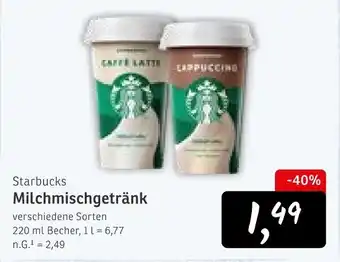 KONSUM Starbucks milchmischgetränk Angebot