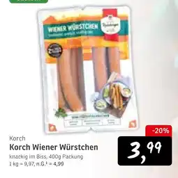 KONSUM Korch wiener würstchen Angebot