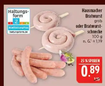 Marktkauf Hausmacher bratwurst grob Angebot