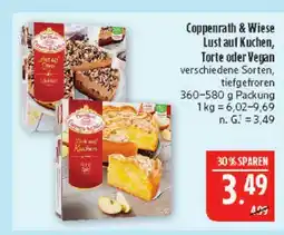 Marktkauf Coppenrath & wiese lust auf kuchen, torte oder vegan Angebot