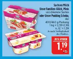 Marktkauf Sachsen milch unser familien-glück minis Angebot