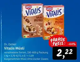 KONSUM Dr. oetker vitalis müsli Angebot