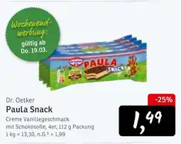 KONSUM Dr. oetker paula snack Angebot