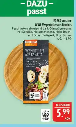 Marktkauf Edeka zuhause wwf vespertelleraus bambus Angebot