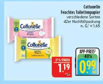 Marktkauf Cottonelle feuchtes toilettenpapier Angebot