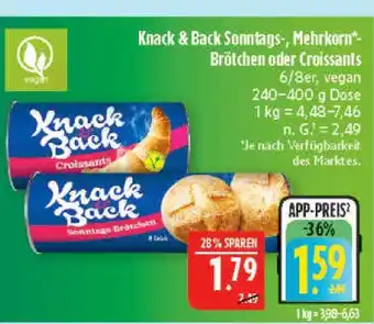 Marktkauf Knack & back sonntags-mehrkorn-brötchen Angebot